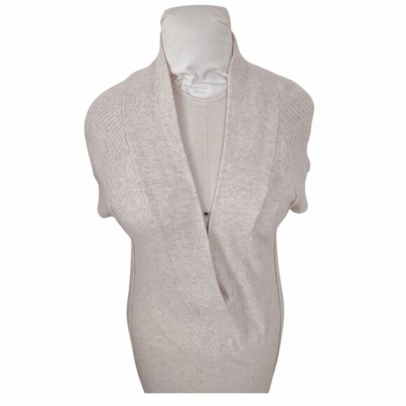 LOVESTITCH Oatmeal Angora Blend Knit Sweater V-Neck Size Large - Picture 2 of 11